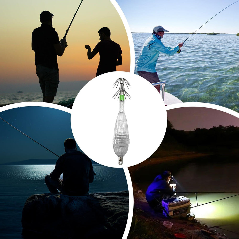LED Luminouse squid jig hook for marine observation and lighted waters