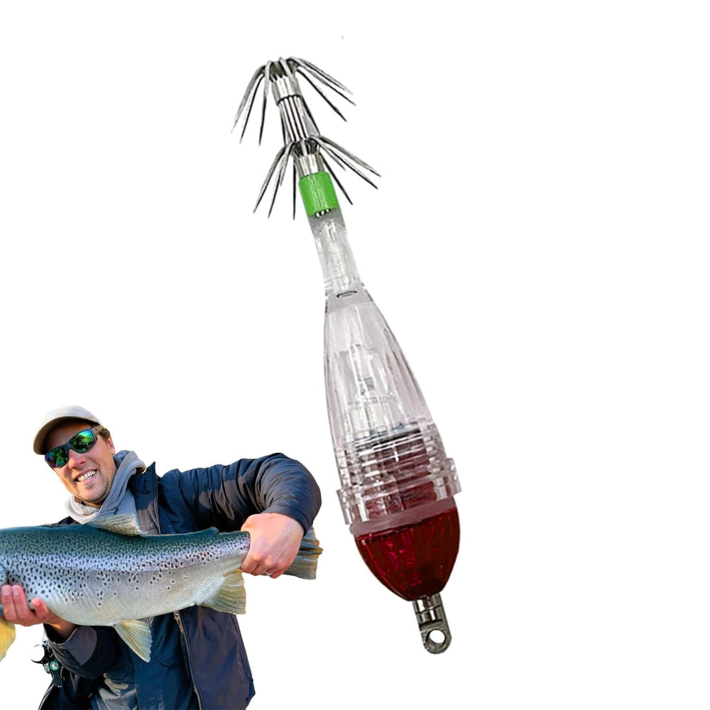 LED Luminouse squid jig hook 8cm octopus squid-light for immersive underwater exploration