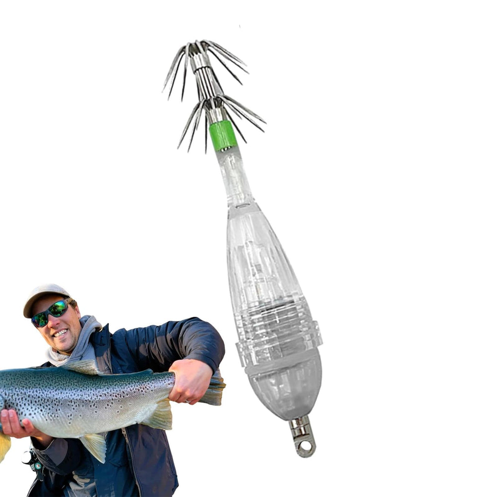 LED Luminouse squid jig hook suitable for offshore adventures