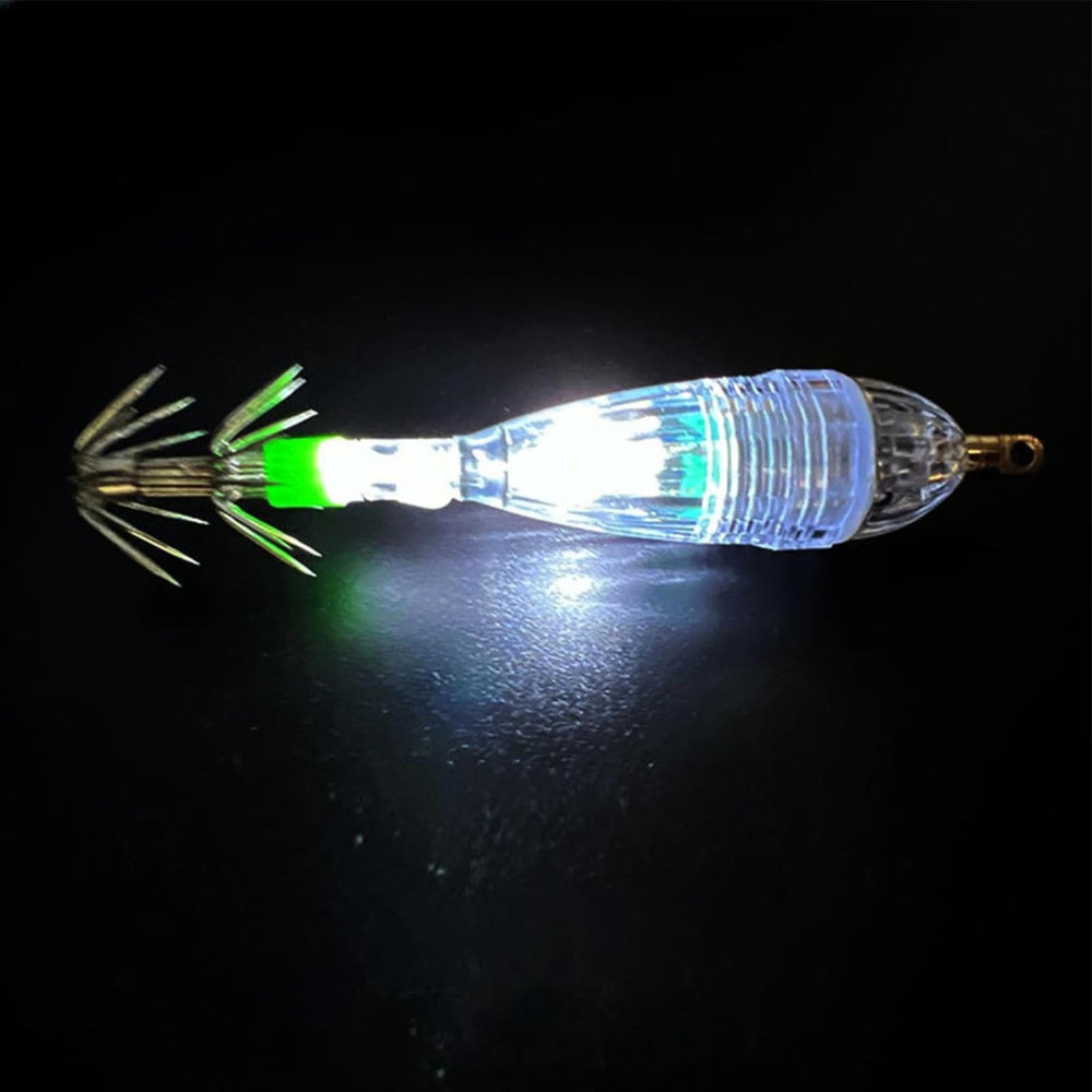 LED Luminouse squid jig hook umbrella design for quick deployment