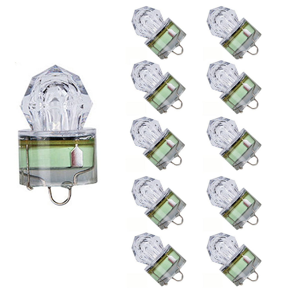 LED underwater fishing light close-up showing diamond design