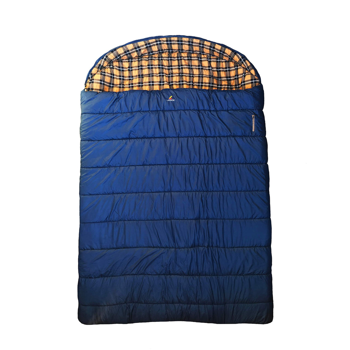 Ledge Alaska 0 Degree King Size Sleeping Bag top view demonstrates spacious king size for shared warmth.
