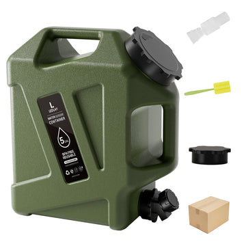 LEDLAY 5GAL camping water jug with open cap for easy filling and cleaning