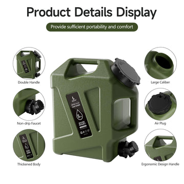 LEDLAY lightweight dual-handle jug for effortless transport and compact storage
