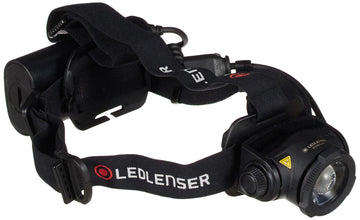 Ledlenser H15R Core front view, compact headlamp for outdoor adventures