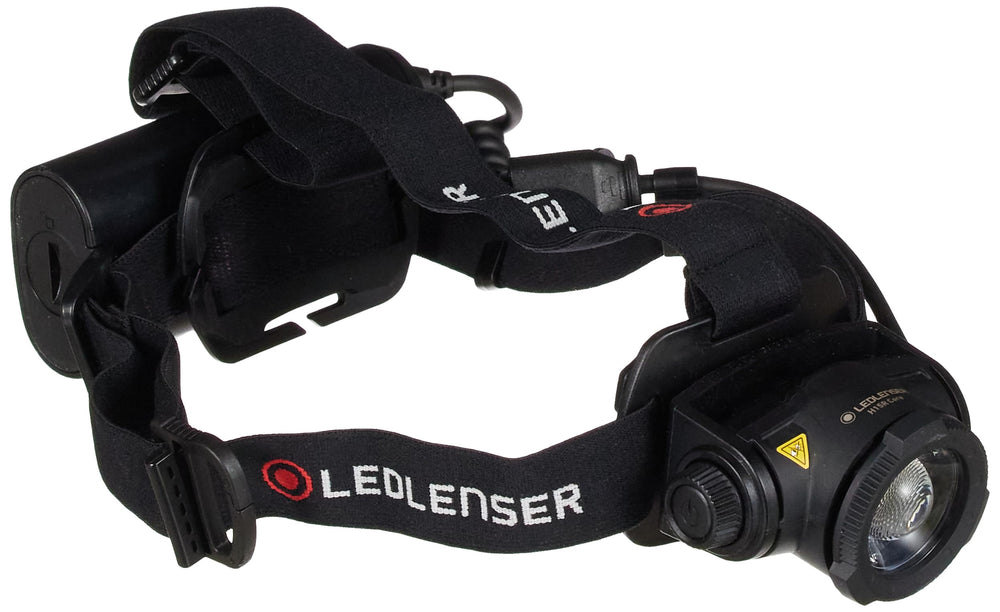 Ledlenser H15R Core front view, compact headlamp for outdoor adventures