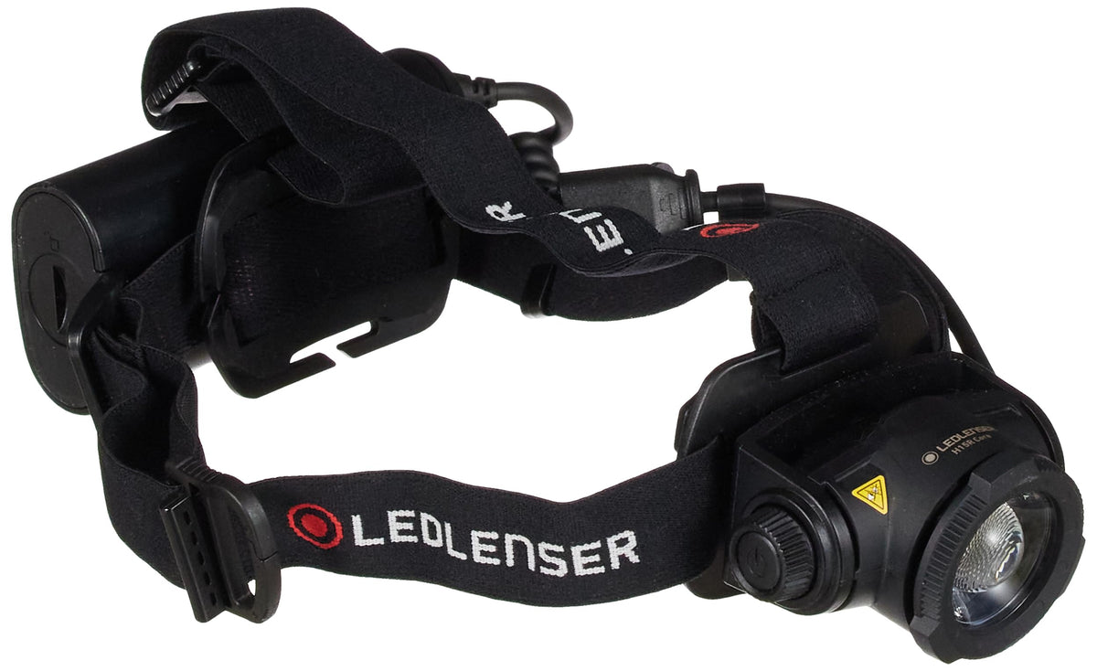 Ledlenser H15R Core front view, compact headlamp for outdoor adventures