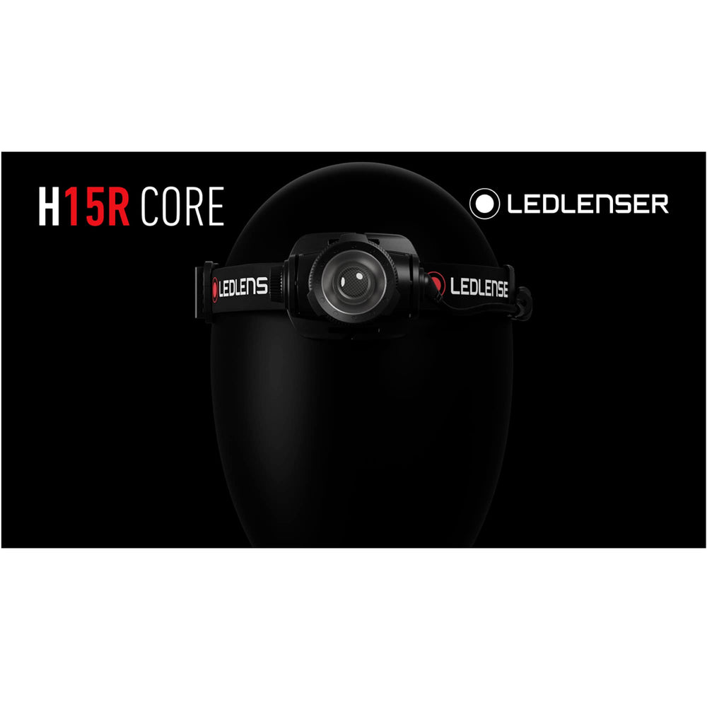 Ledlenser H15R Core with 120-degree rotation for flexible aiming.