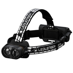 Ledlenser H19R Signature front view showing powerful beam for outdoor visibility