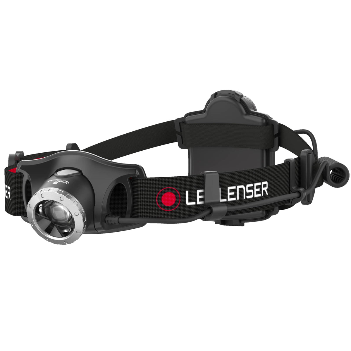 Ledlenser H7R.2 headlamp worn on the head for hands-free bright visibility.