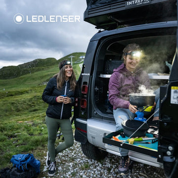 Ledlenser HF6R Core compact aluminum body highlighting lightweight construction
