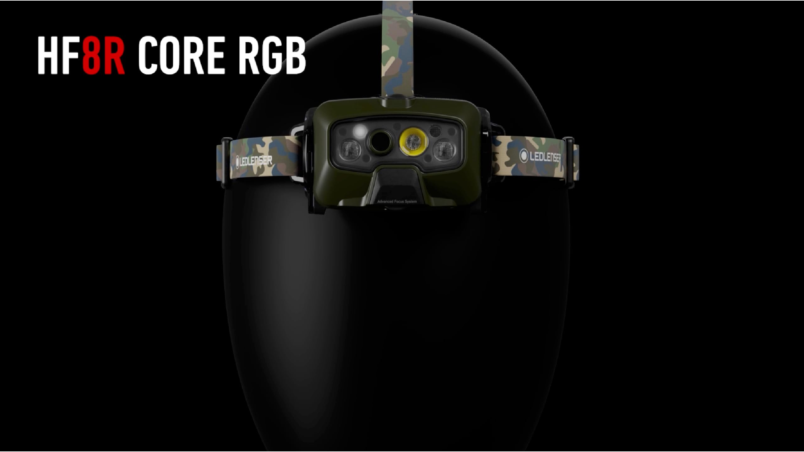 Ledlenser HF8R Core RGB camo design aids concealment during night hunts
