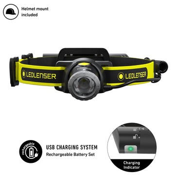 Ledlenser iH8R advanced focus system supports versatile illumination options.