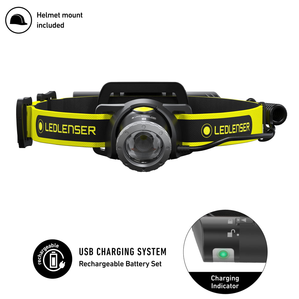 Ledlenser iH8R advanced focus system supports versatile illumination options.