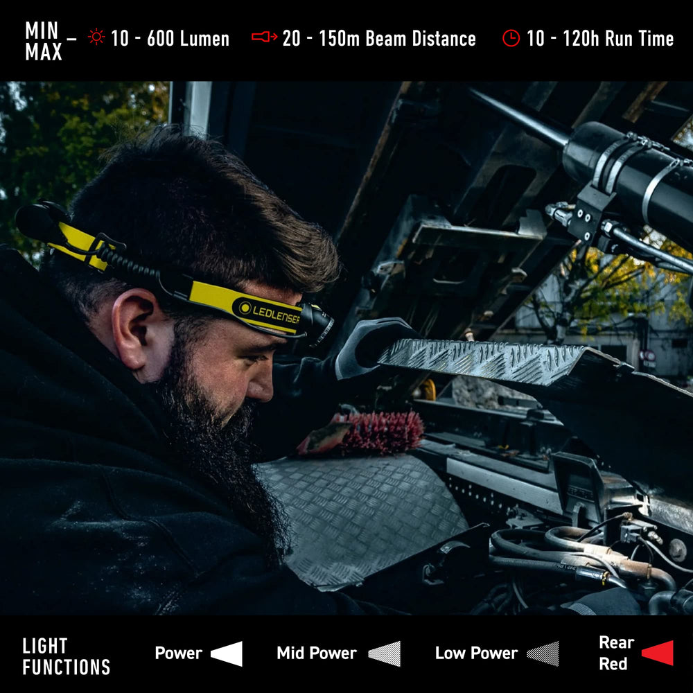 Ledlenser iH8R rapid focus for precise task lighting when detail matters.