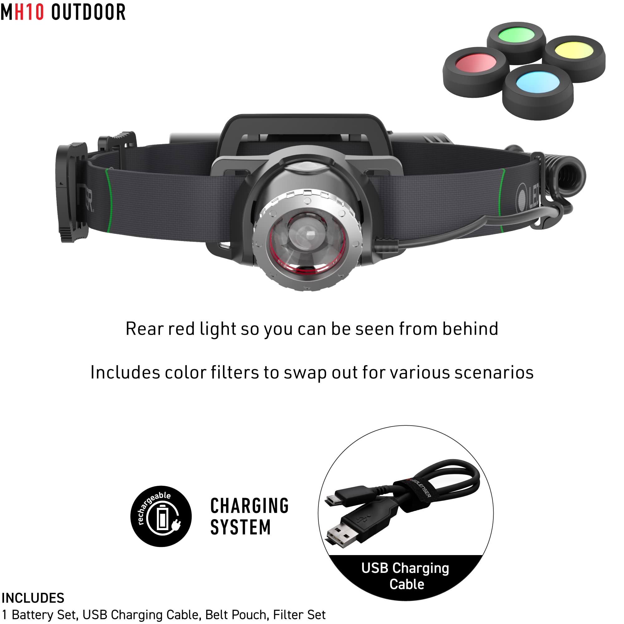 Ledlenser MH10 USB charging keeps it ready on site.