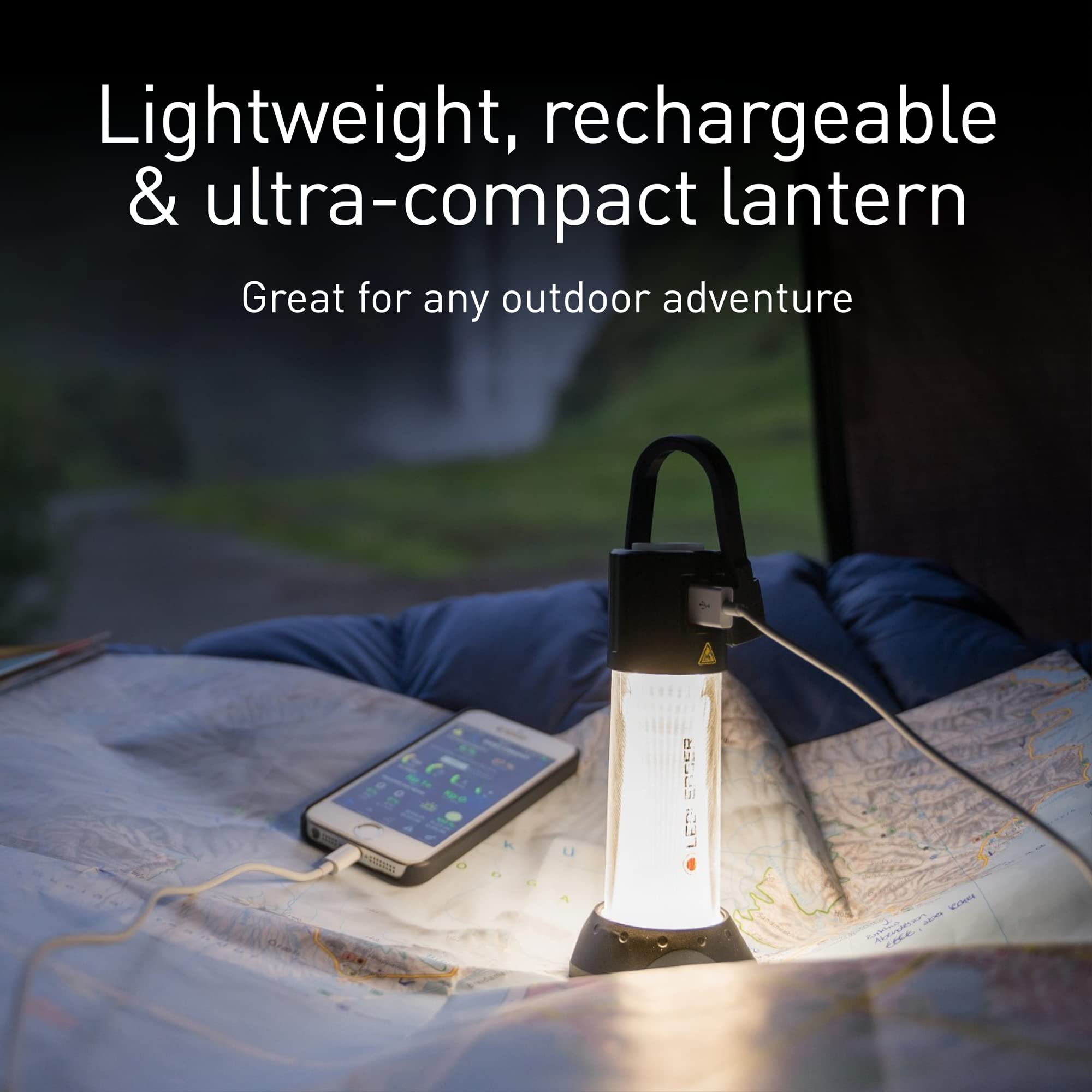 Ledlenser ML4 beam with glare-free distribution improves tent visibility