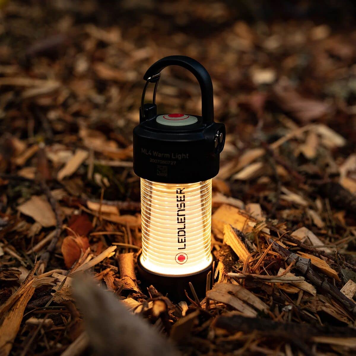 Ledlenser ML4 compact size handheld on backpack for easy travel