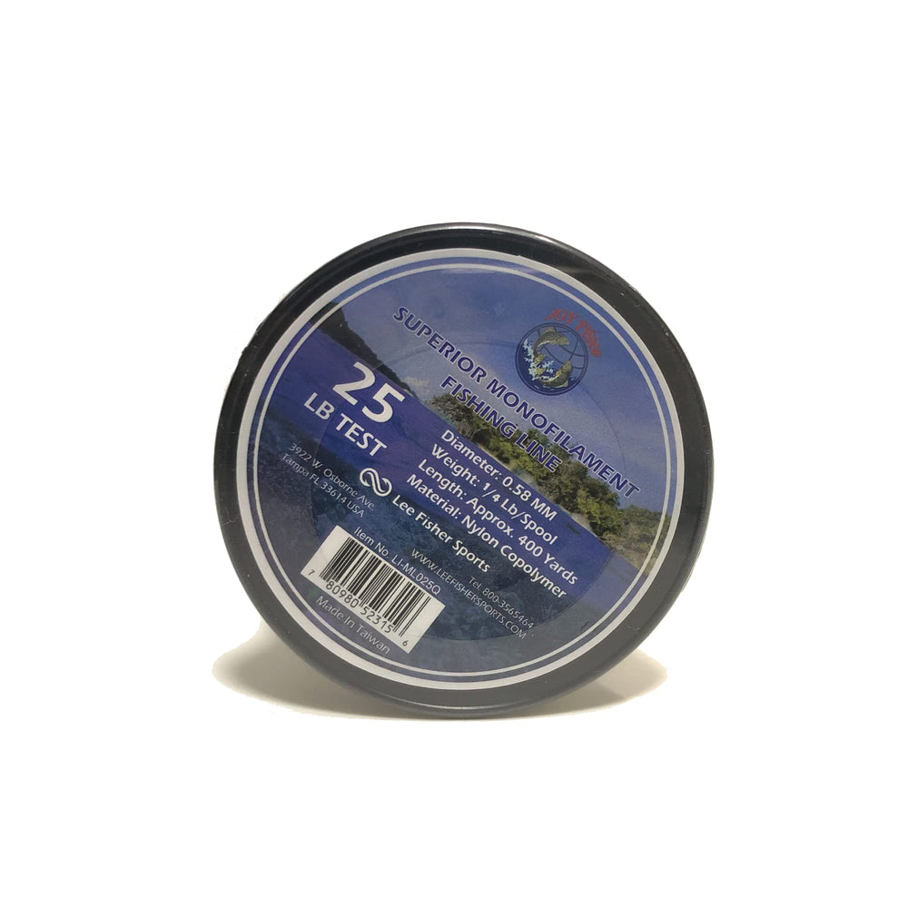 Lee Fisher Sports monofilament showing easy knot-tying capability for secure connections.