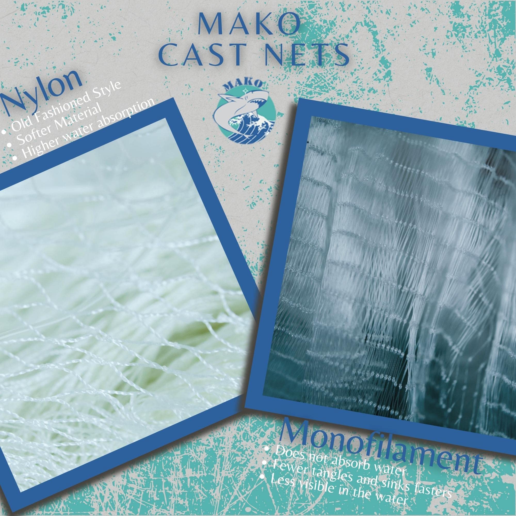 Lee Fisher Sports Mako net packaging and carry bag included