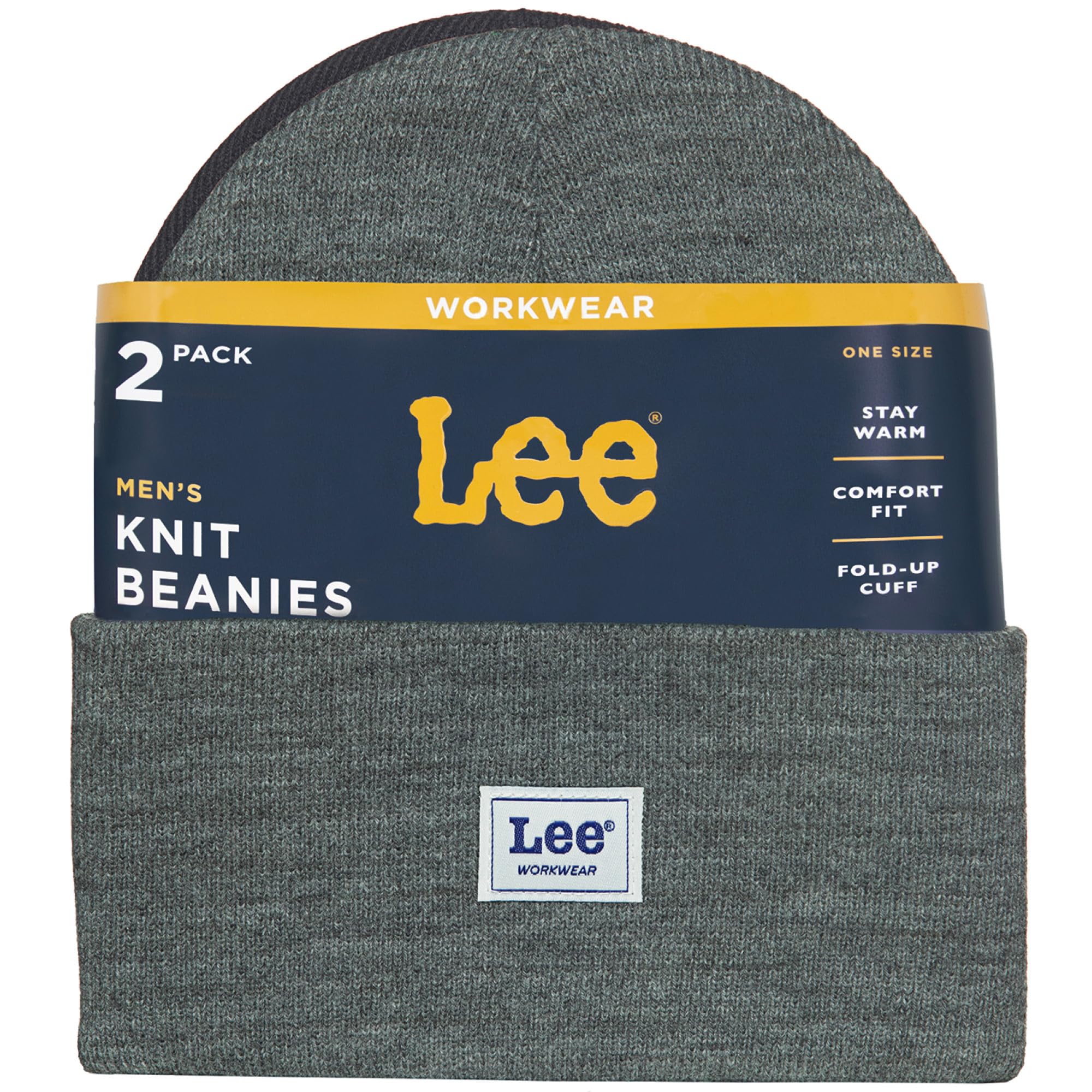 Lee Workwear Men's Beanie 2-Pack back view