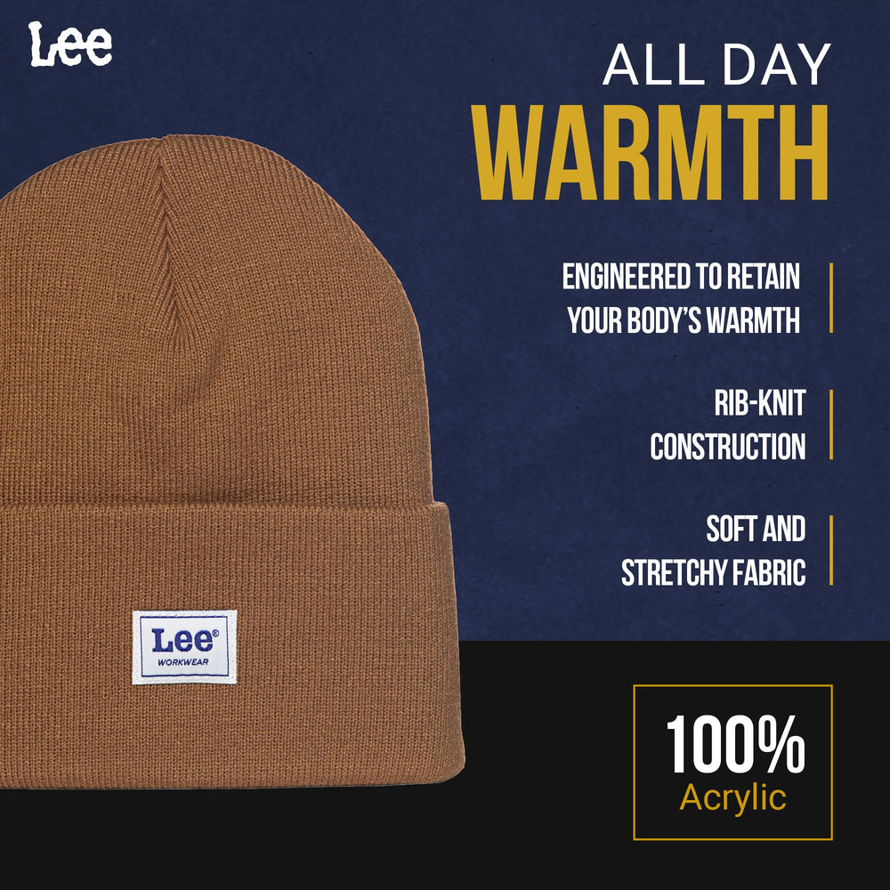 Lee Workwear beanie Jet Black/Jet Black classic cold weather wear