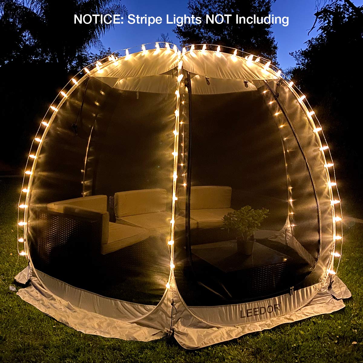 LEEDOR mesh bug-net emphasizes ventilation and insect-free relaxation.