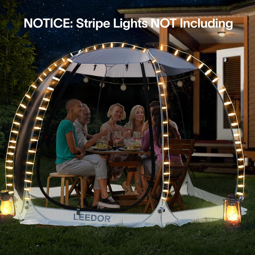 LEEDOR outdoor setup supports camping, backyard parties, and picnics.