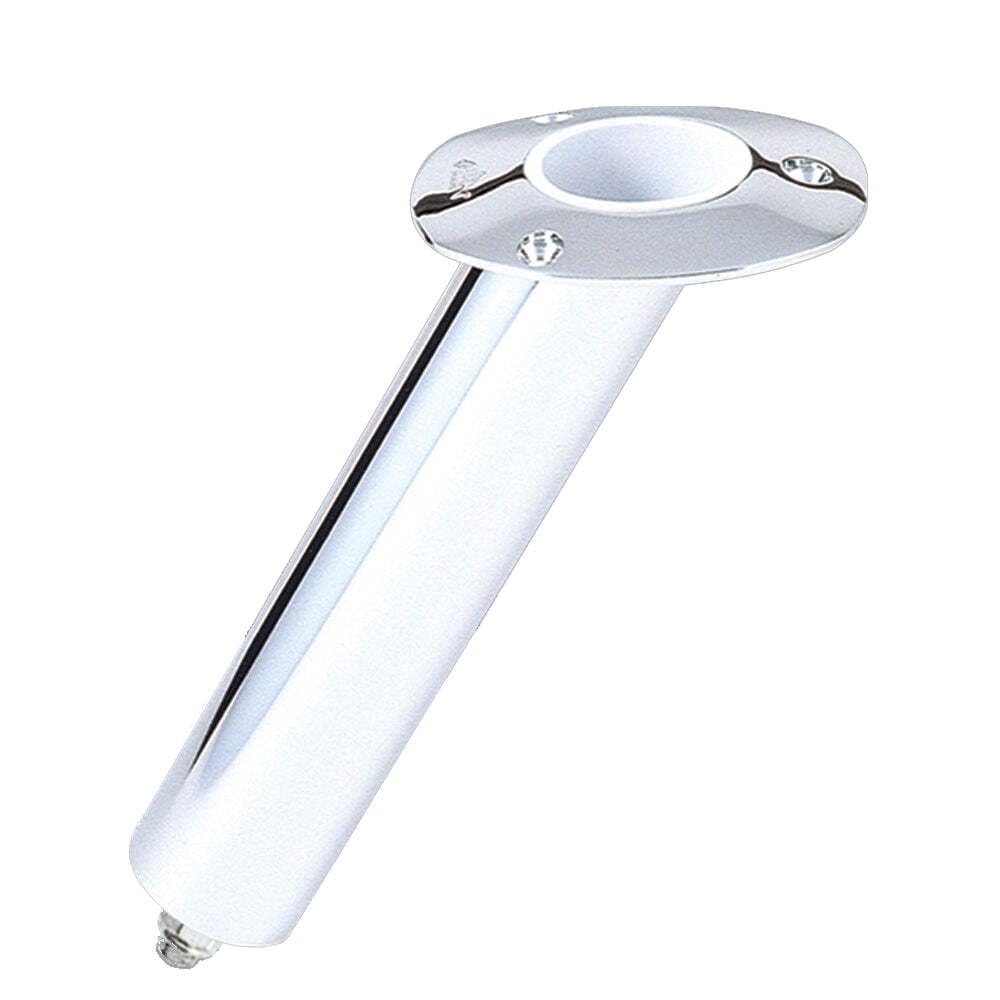 Lee's Tackle 30-degree stainless flush mount swivel base rod holder for stable offshore trolling.