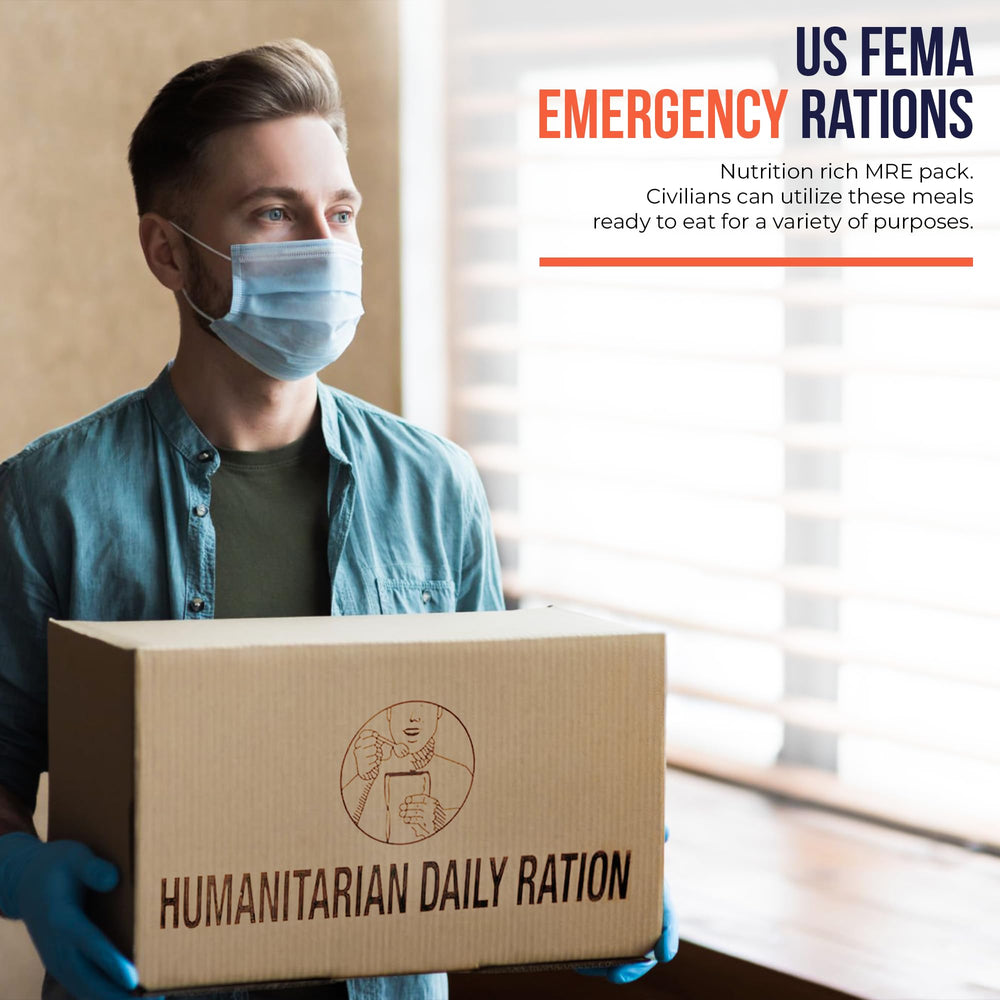 Leevax Wornick MRE case bulk pack indicates surplus supply for preparedness