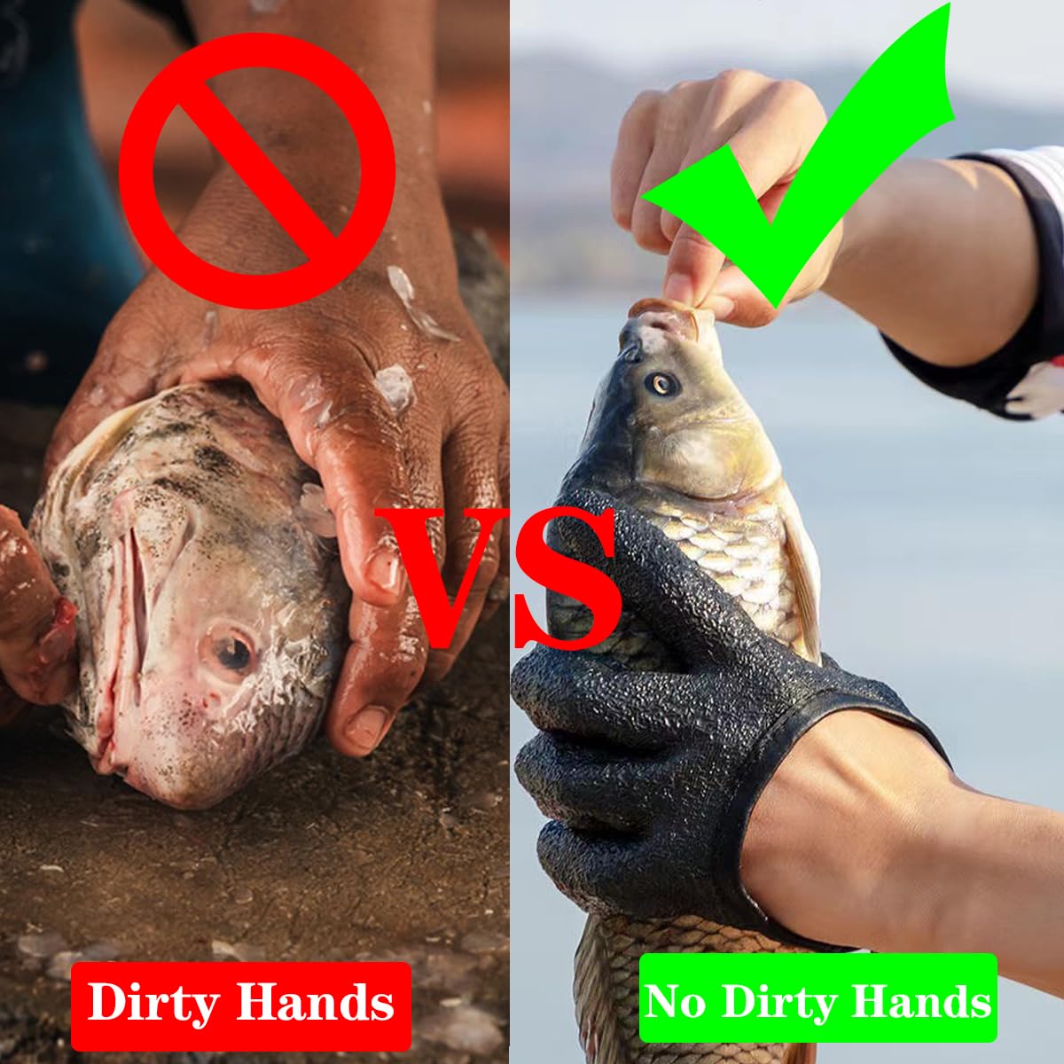 Puncture-resistant gloves for safe fish handling