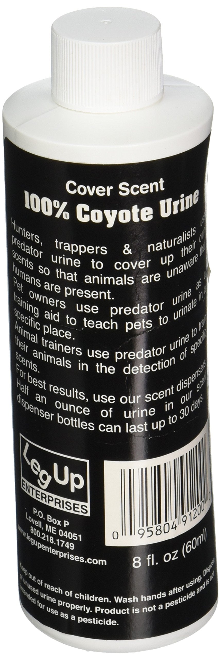 Leg Up Enterprises Real Coyote Urine close-up cap for quick application.
