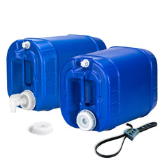 Legacy Premium emergency water tanks stacked for compact storage.