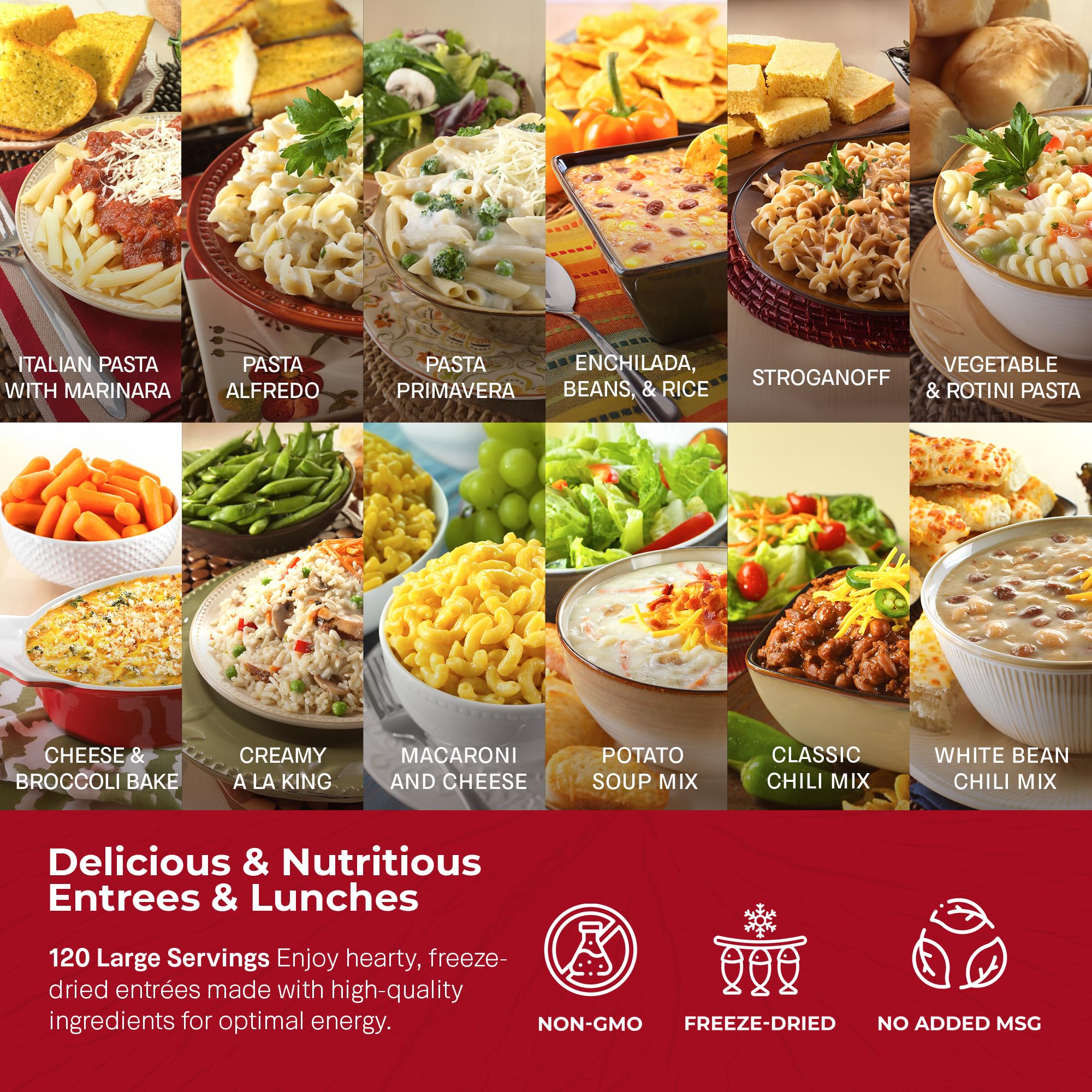 Legacy Premium high-fiber premium ingredients shown in packaging.
