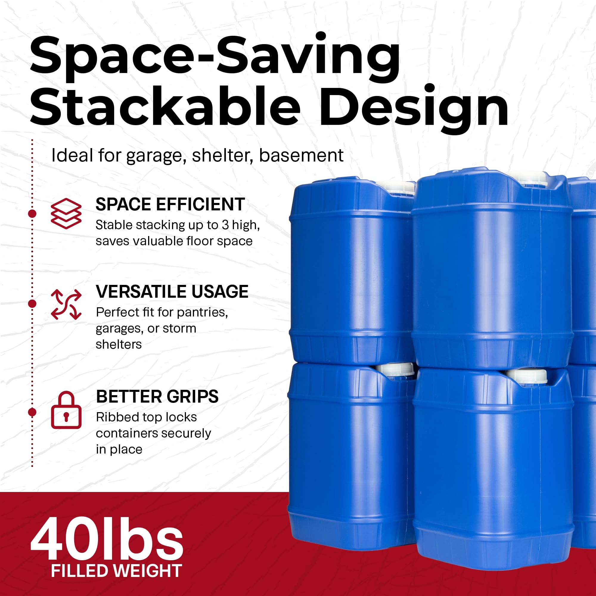 Legacy Premium sealed caps demonstrating leak-free pouring system.