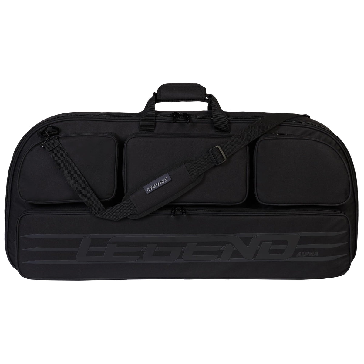 Legend Alpha bow case main compartment shows 37-inch interior for complete setup protection on trips