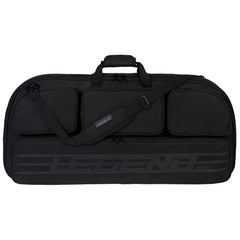 Legend Alpha bow case main compartment shows 37-inch interior for complete setup protection on trips