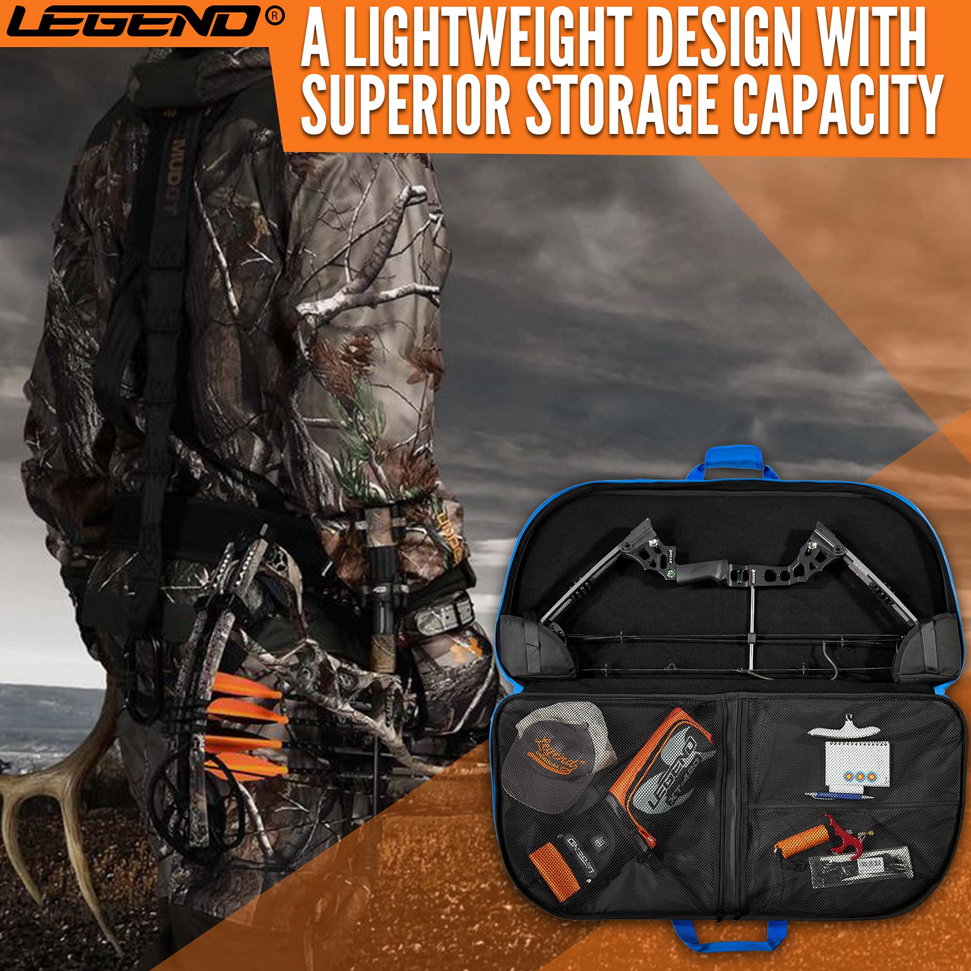 Legend Alpha bow case reinforced stitching for frequent use
