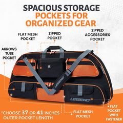 Legend Apollo interior padding cushions a compound bow during travel