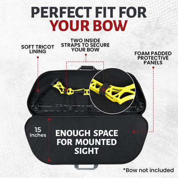 Legend Apollo bow case is lightweight for easy on-the-go transport.