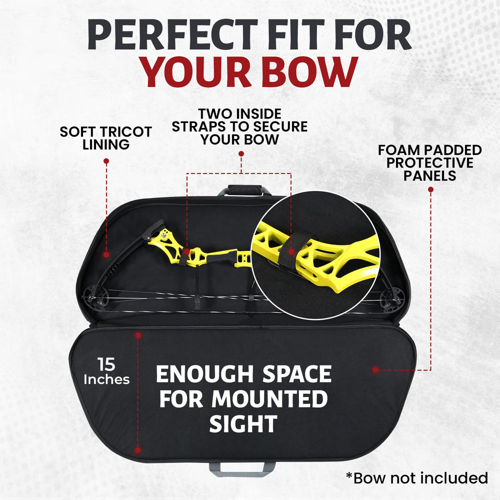 Legend Apollo bow case is lightweight for easy on-the-go transport.