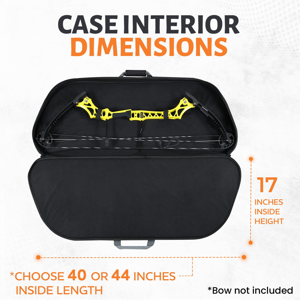 Legend Apollo soft bow case multiple-storage compartments keep bow and gear organized on trips