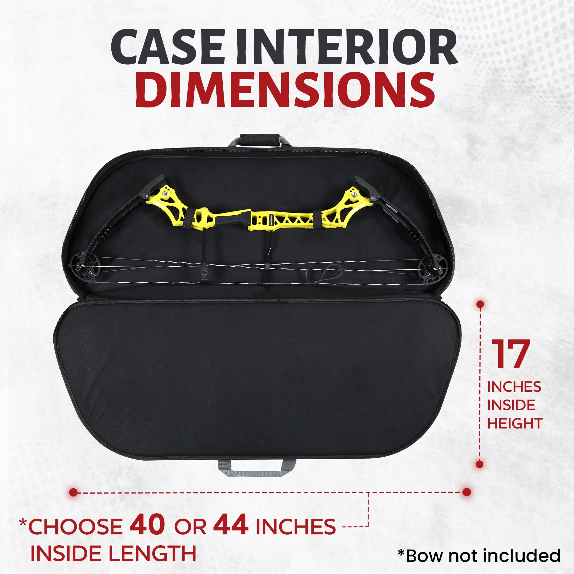 Legend Apollo case offers multiple storage pockets for organized archery gear.