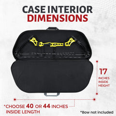 Legend Apollo case offers multiple storage pockets for organized archery gear.