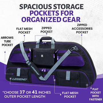 Legend Apollo bow case thick padding and lining cushion gear during transit