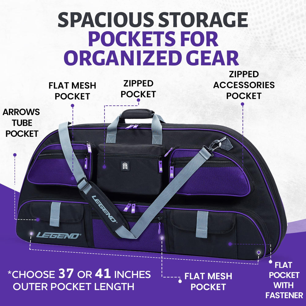 Legend Apollo bow case thick padding and lining cushion gear during transit