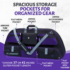 Legend Apollo bow case thick padding and lining cushion gear during transit