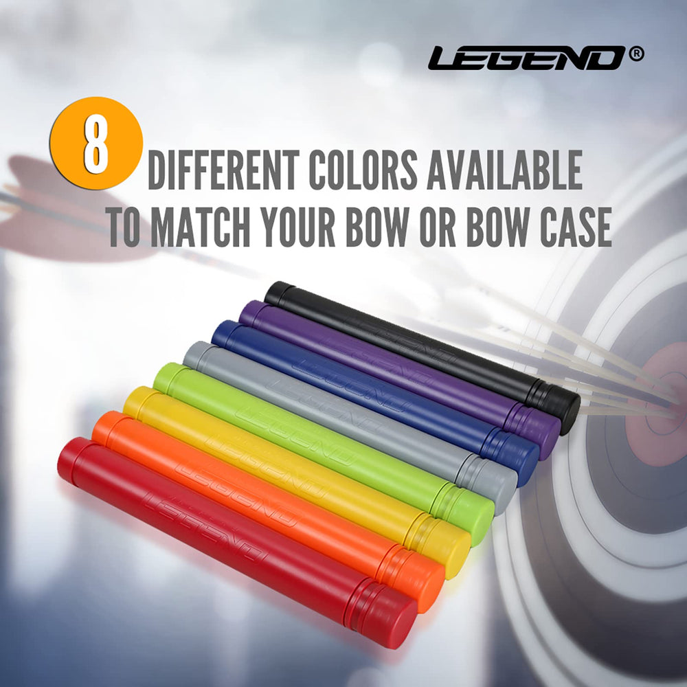 Legend Archery Arrow Tube Case blue finish designed for rugged hunting and practice