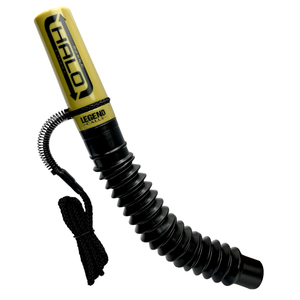 Legend Calls Halo Deer Call front view showing two-way airflow for versatile calls.