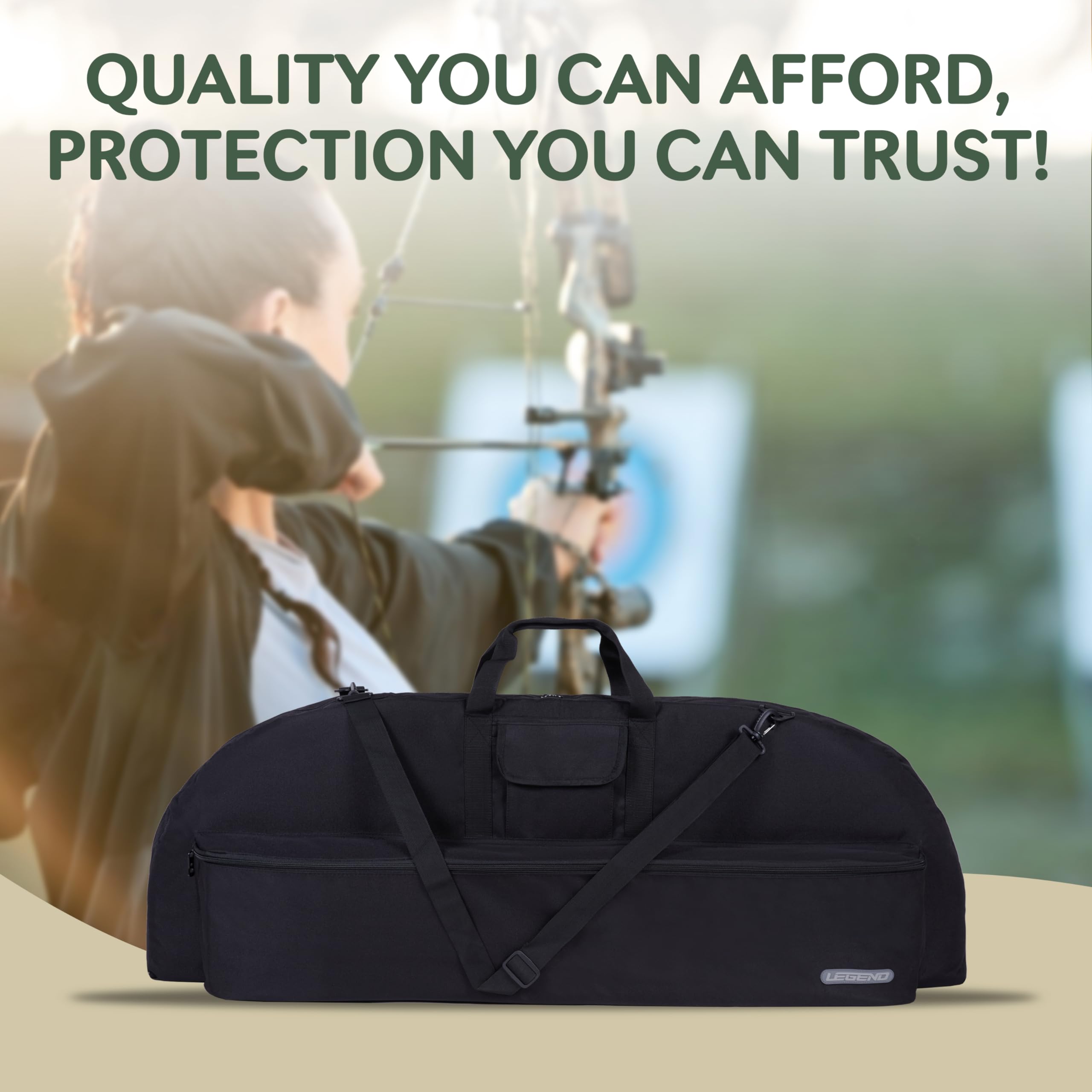 Legend Essential Bow Case durable-nylon texture emphasizes lightweight protection